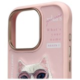 Zadní kryt NIMMY case COOL&CUTE 2.0 Cat pro Apple iPhone 15 Pro Max, růžová
