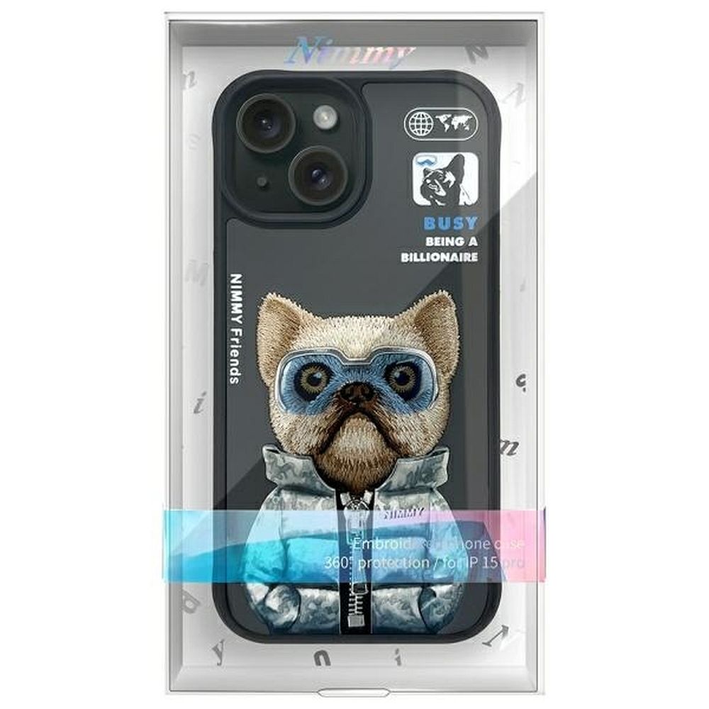 NIMMY case COOL&CUTE 2.0 Dog for IPHONE 15 black