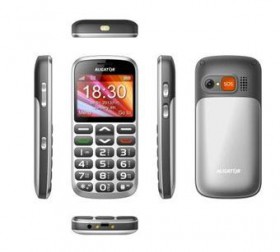 Aligator A870 Senior Silver + stolný napájač