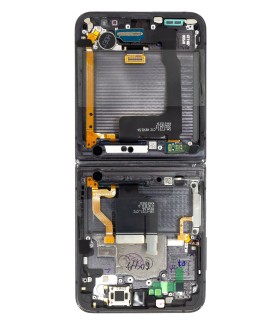 LCD displej + dotyková doska + predný kryt pre Samsung Galaxy Z Flip4 5G F721, graphite (Service Pack)