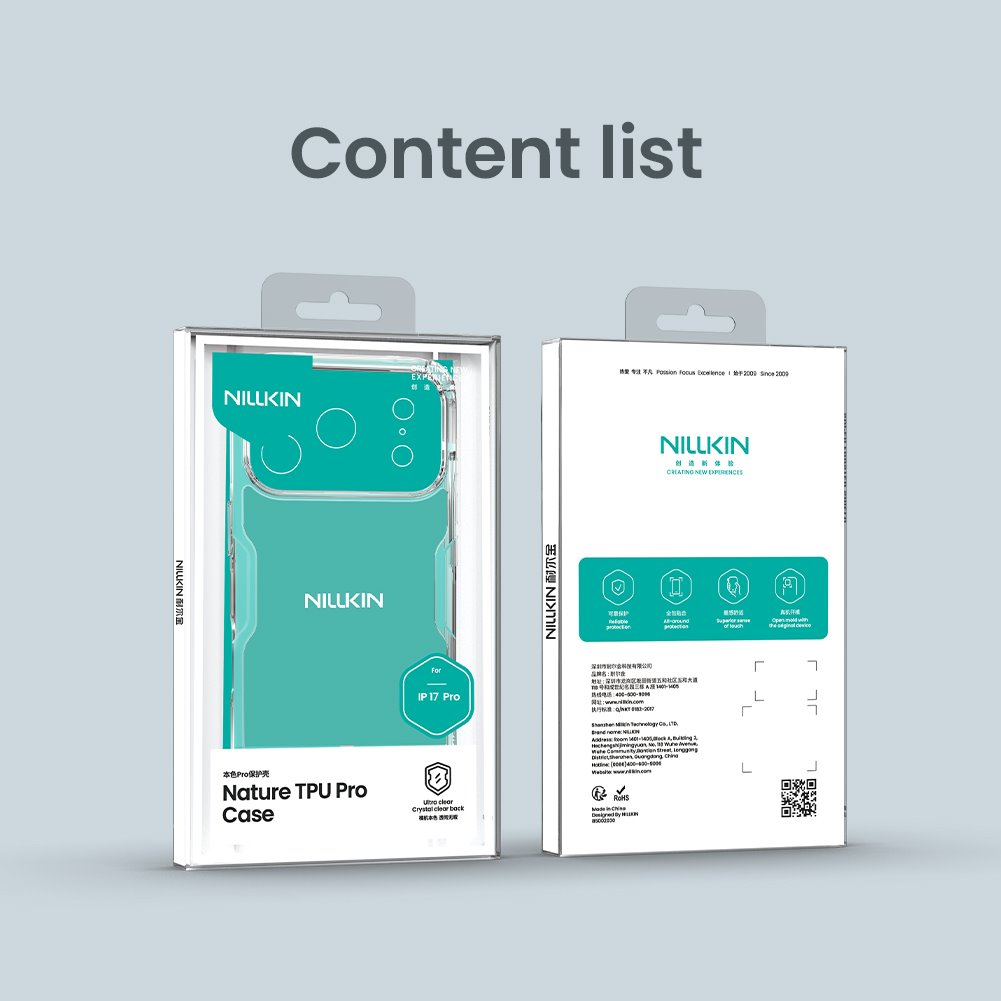 Nillkin Nature TPU PRO Kryt pro Apple iPhone 17 Pro Transparent Black