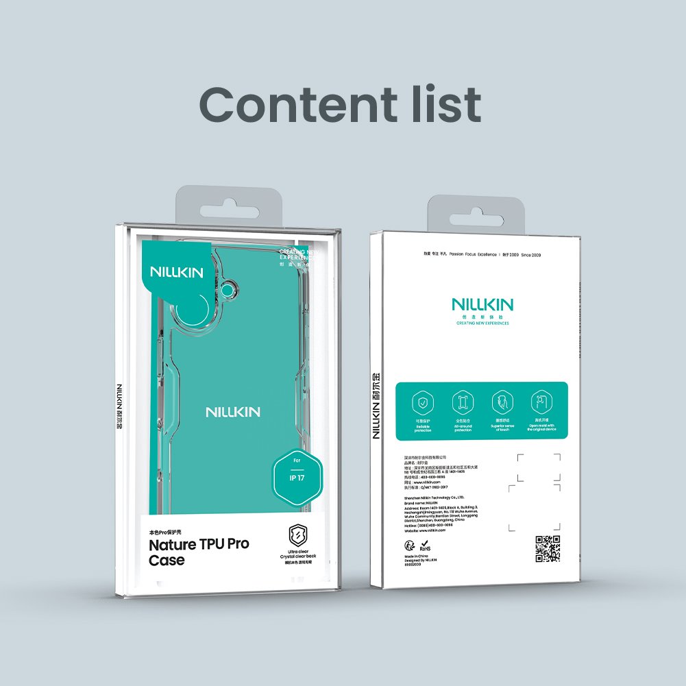 Nillkin Nature TPU PRO Kryt pro Apple iPhone 17 Transparent Black