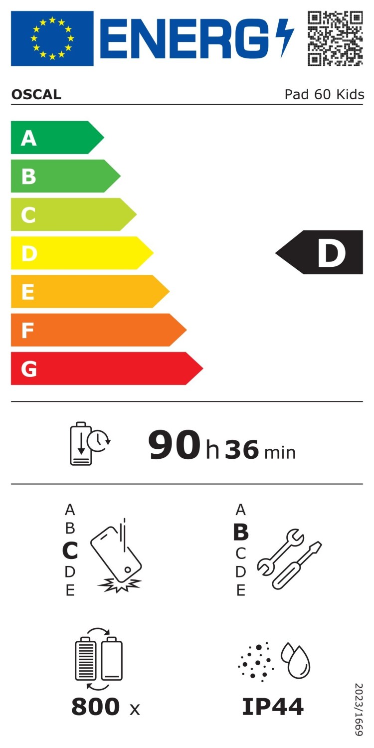 Oscal Pad 60 Kids 4GB/128GB Ružová