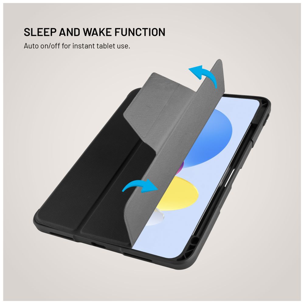 Odolné pouzdro se stojánkem FIXED Enduro pro Apple iPad 10,9" (2022)/iPad 11" (2025), černé