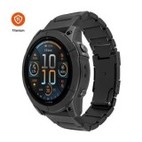 Titanový řemínek FIXED Titanium Strap pro Garmin QuickFit 26mm, černá