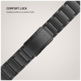 Titanový řemínek FIXED Titanium Strap pro Garmin QuickFit 22mm, černý