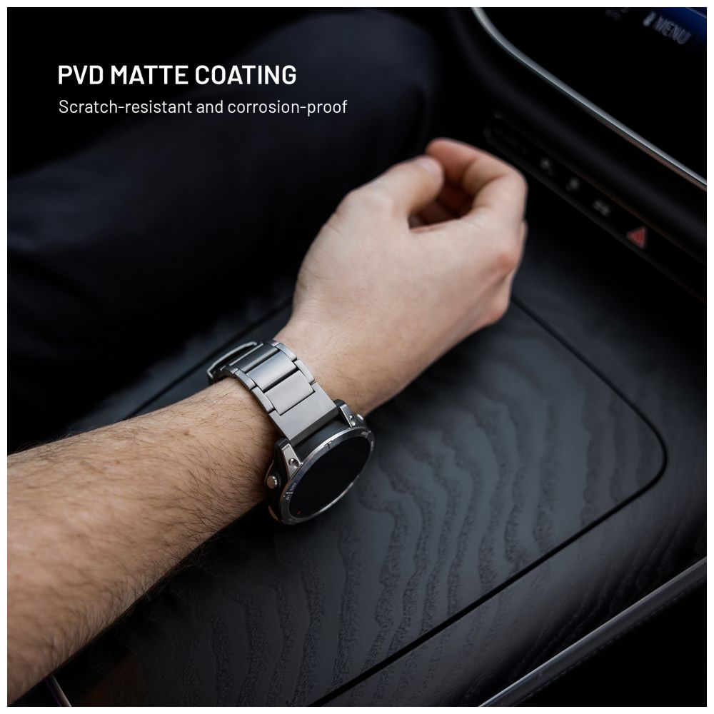 Titanový řemínek FIXED Titanium Strap pro smartwatch Samsung Galaxy Watch Ultra, přírodní titan