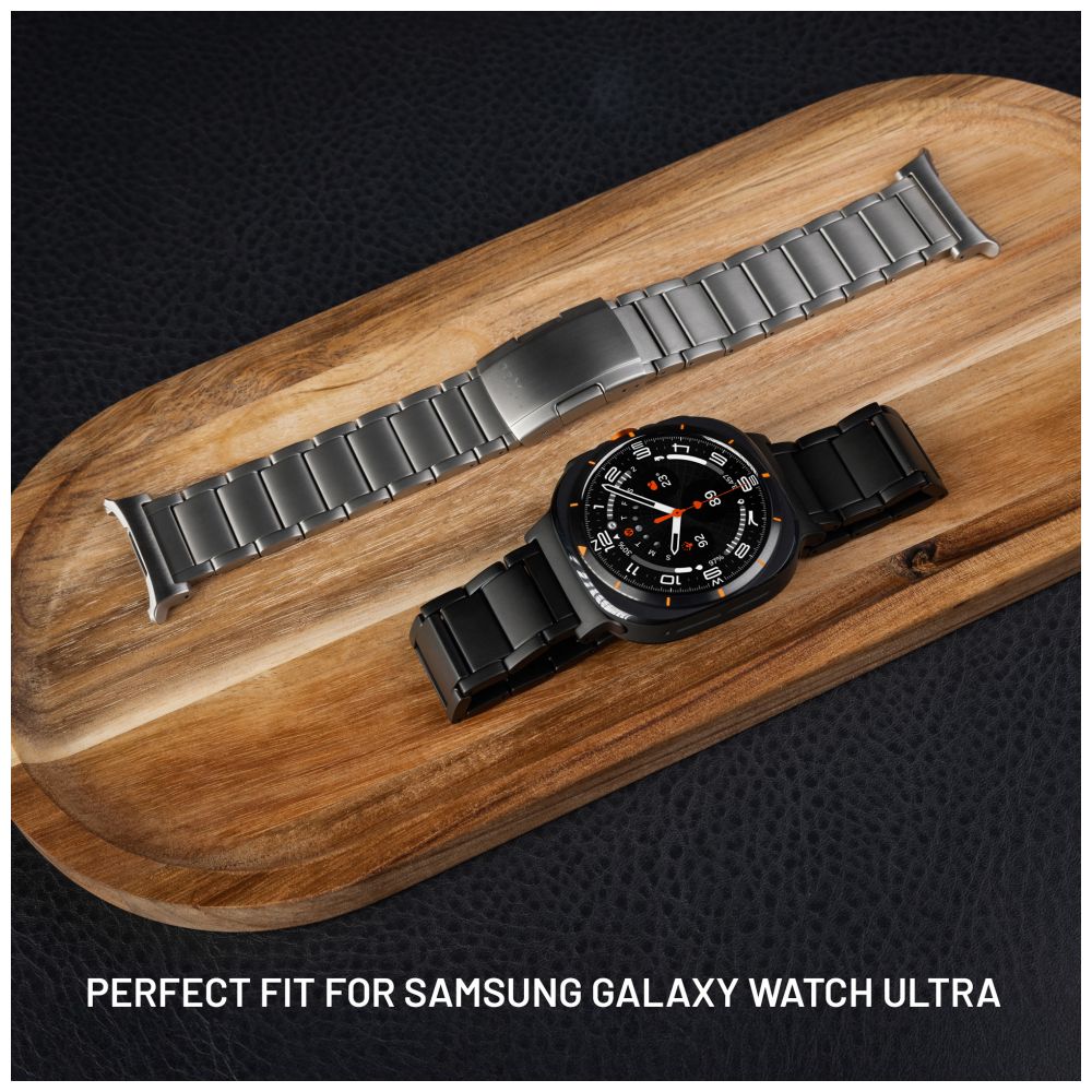 Titanový řemínek FIXED Titanium Strap pro smartwatch Samsung Galaxy Watch Ultra, černý