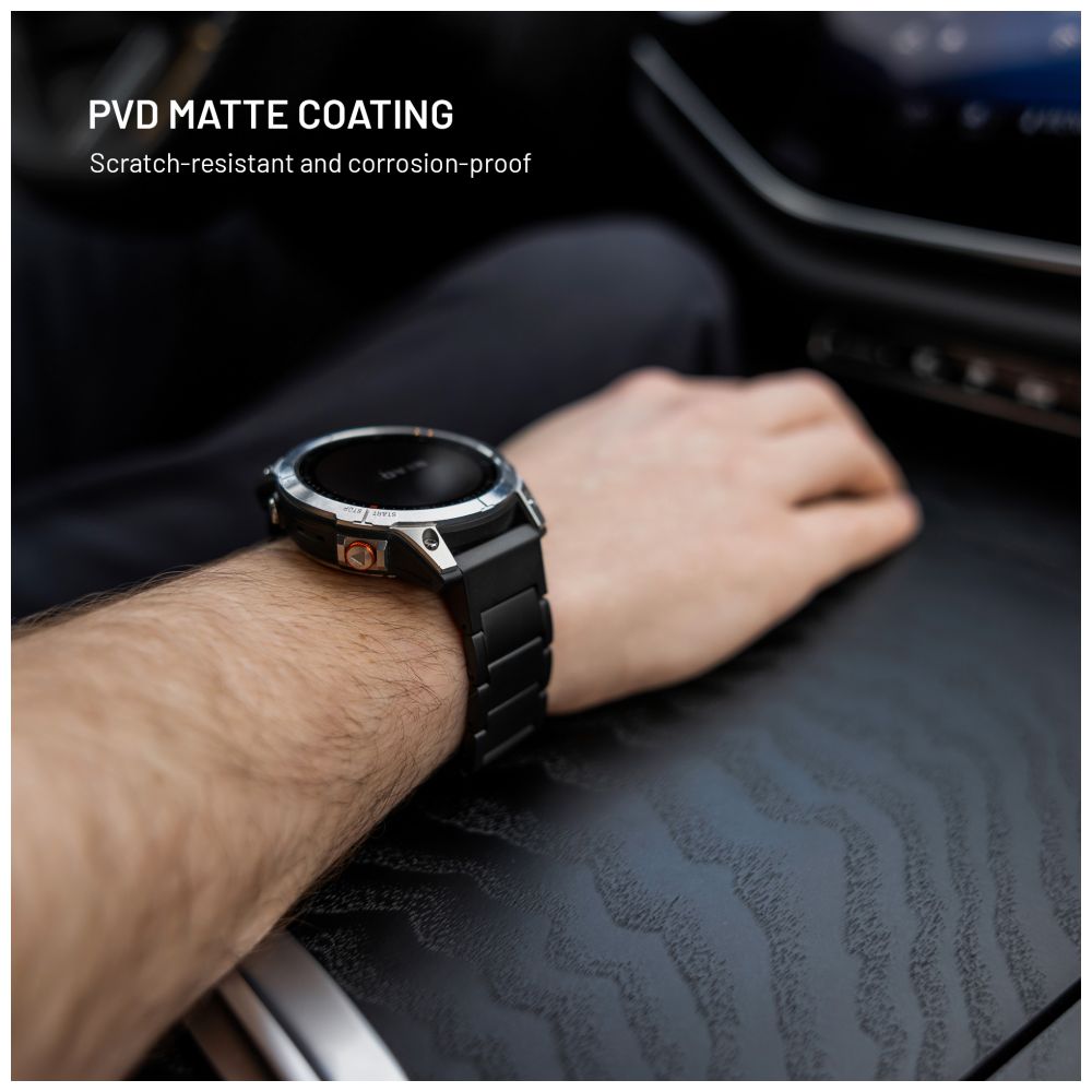 Titanový řemínek FIXED Titanium Strap pro smartwatch Samsung Galaxy Watch Ultra, černý