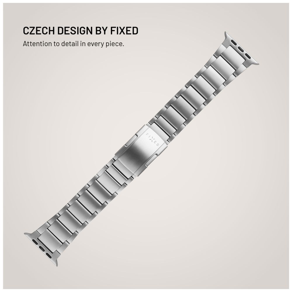 Titanový řemínek FIXED Titanium Strap pro Apple Watch 44/45/46/49mm, přírodní titan