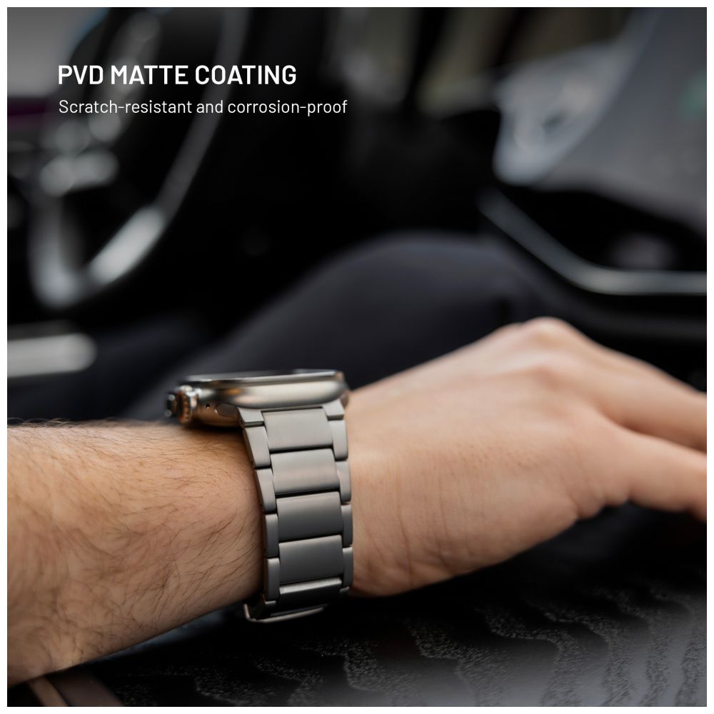 Titanový řemínek FIXED Titanium Strap pro Apple Watch 44/45/46/49mm, přírodní titan