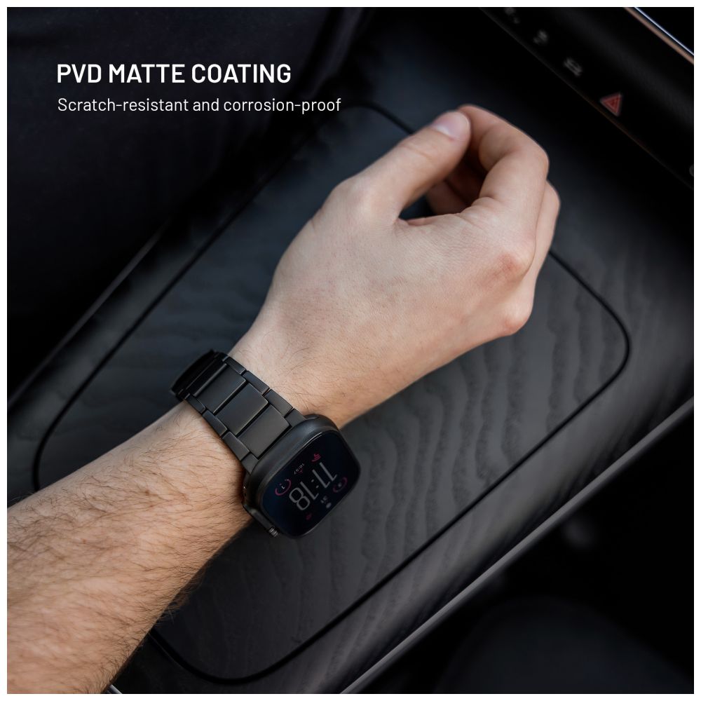 Titanový řemínek FIXED Titanium Strap pro Apple Watch 44/45/46/49mm, černý