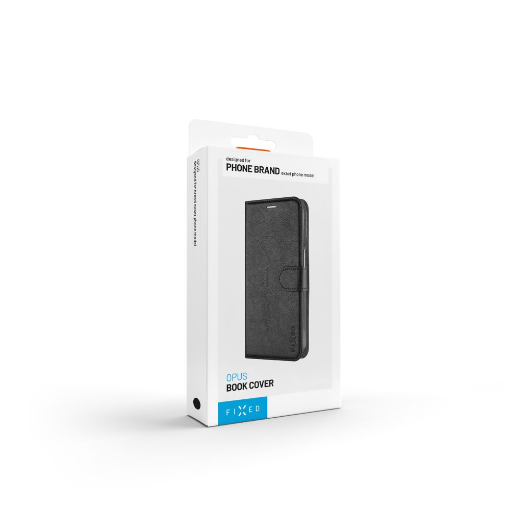 Flipové pouzdro FIXED Opus pro Xiaomi Redmi Note 15 5G, černá