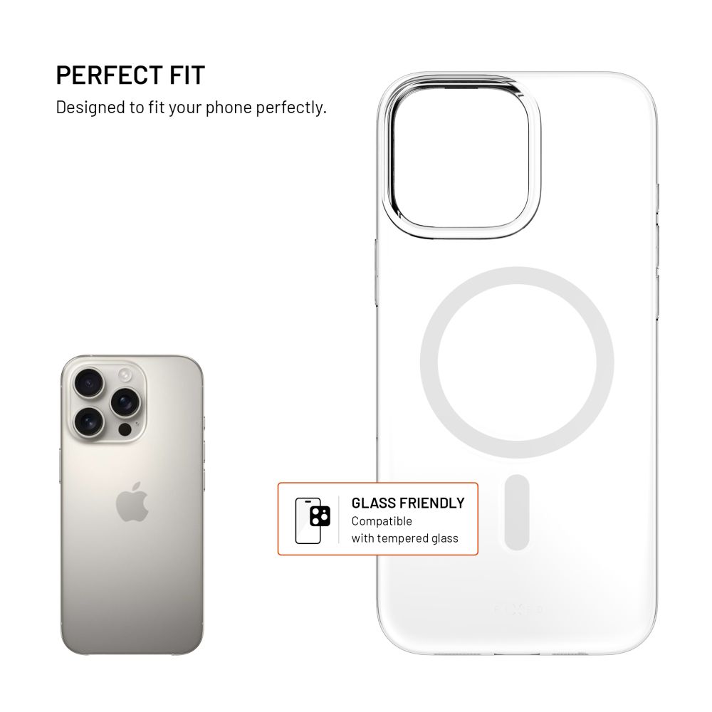Zadní kryt FIXED MagShell s podporou Magsafe pro Apple iPhone 16 Pro, čirý