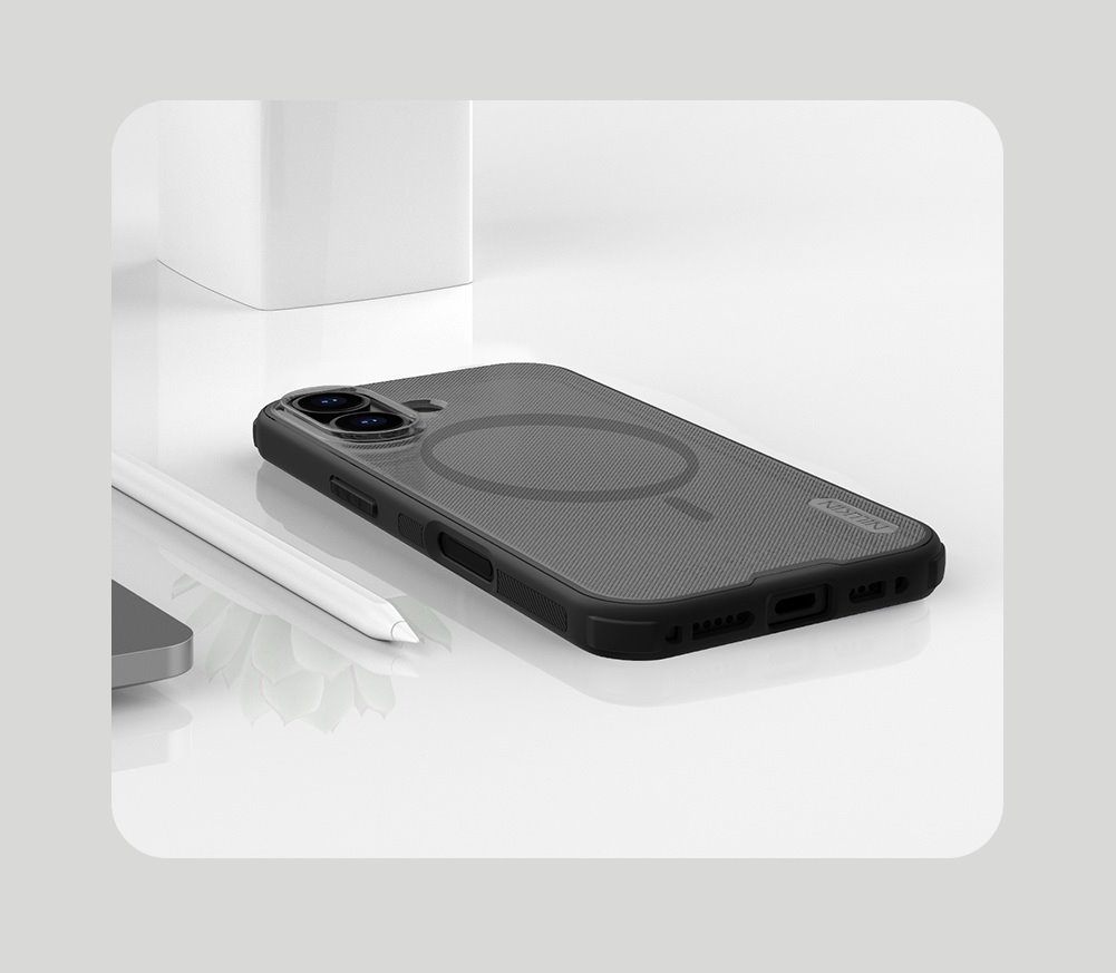 Nillkin Super Frosted PRO Magnetic Zadní Kryt pro Apple iPhone 17 Transparent Black