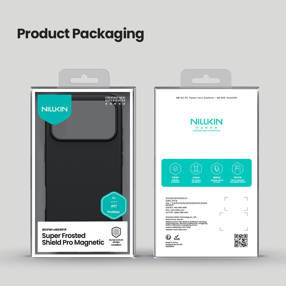 Nillkin Super Frosted PRO Magnetic Zadní Kryt pro Apple iPhone 17 Pro Max Black