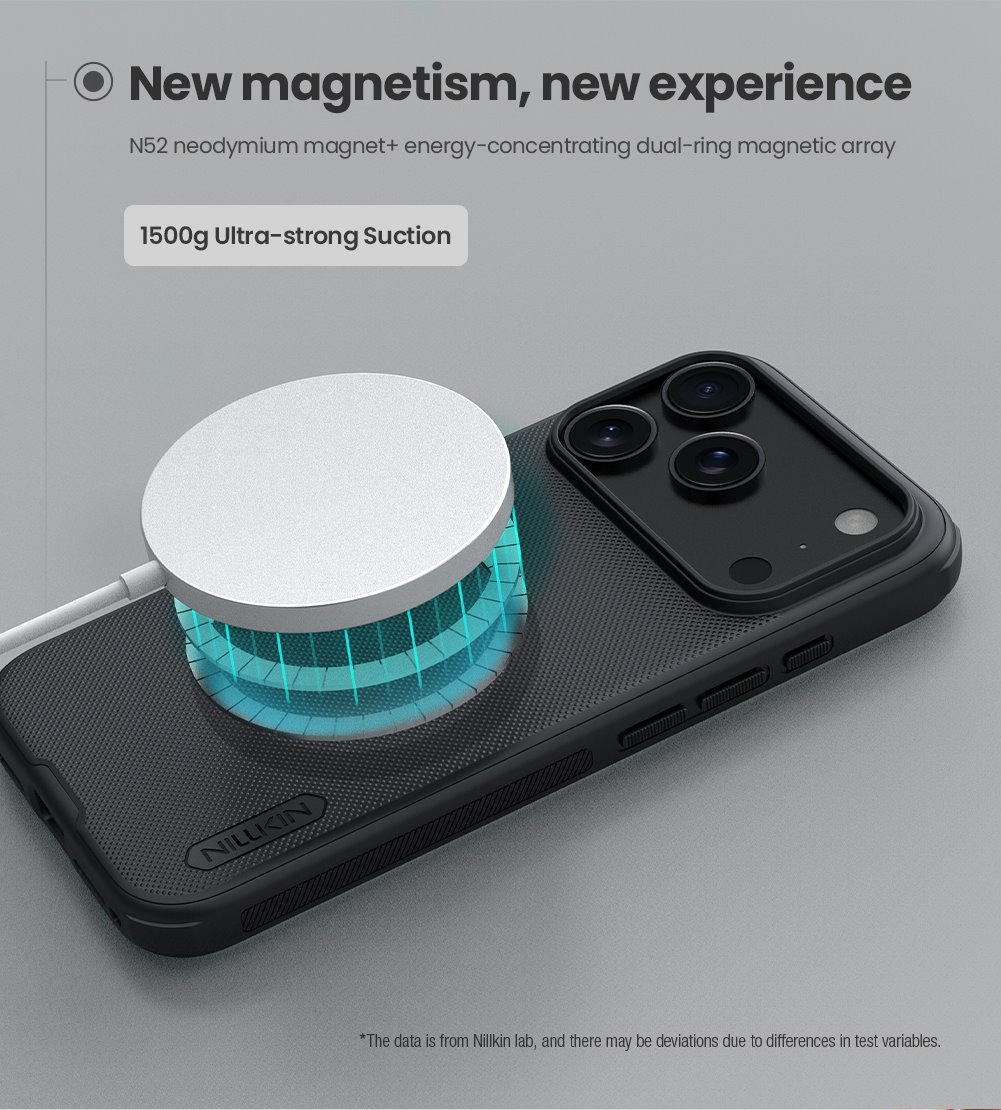 Nillkin Super Frosted PRO Magnetic Zadní Kryt pro Apple iPhone 17 Pro Black