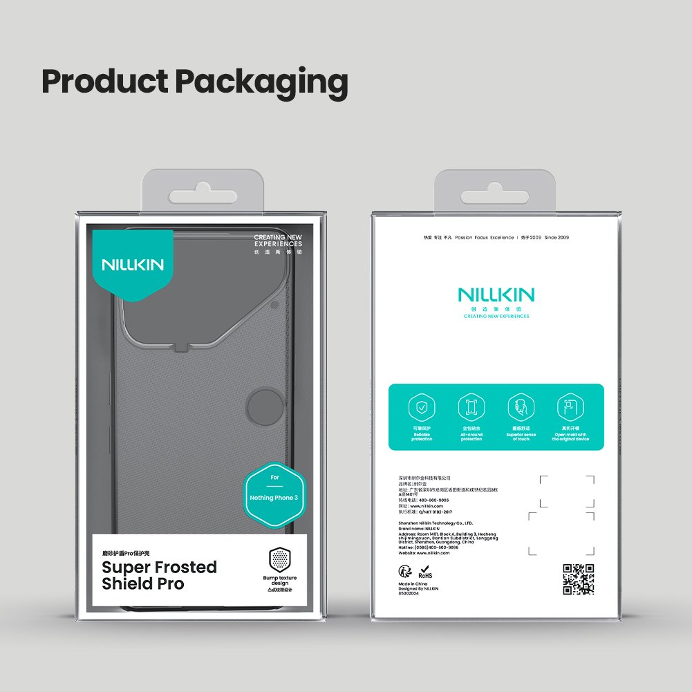 Nillkin Super Frosted PRO Zadní Kryt pro Nothing Phone 3 Transparent Black