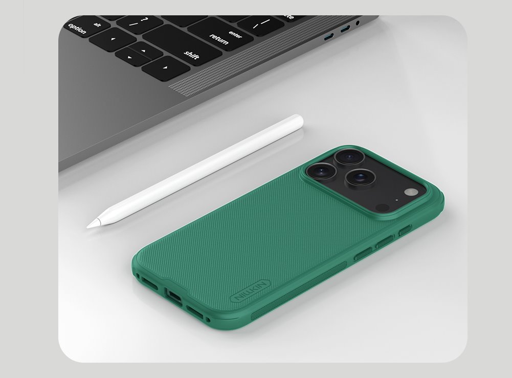 Nillkin Super Frosted PRO Zadní Kryt pro Apple iPhone 17 Pro Dark Green