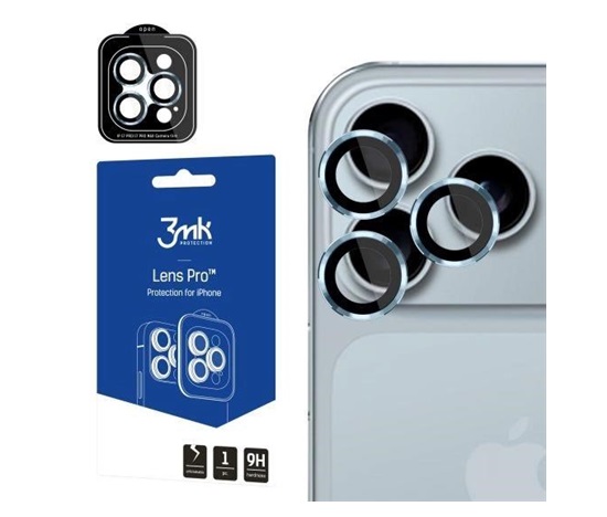 Ochrana kamery 3mk Lens Protection pro Apple iPhone 17 Pro /17 Pro Max (4ks)