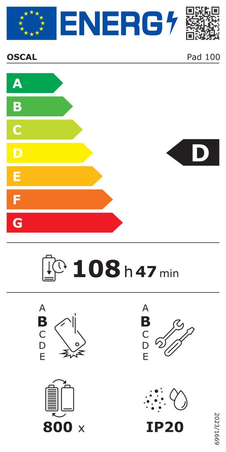 Oscal Pad 100 12GB/256GB modrá