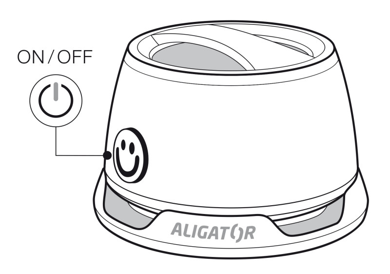Aligator Mini Beat pro MagSafe, černá