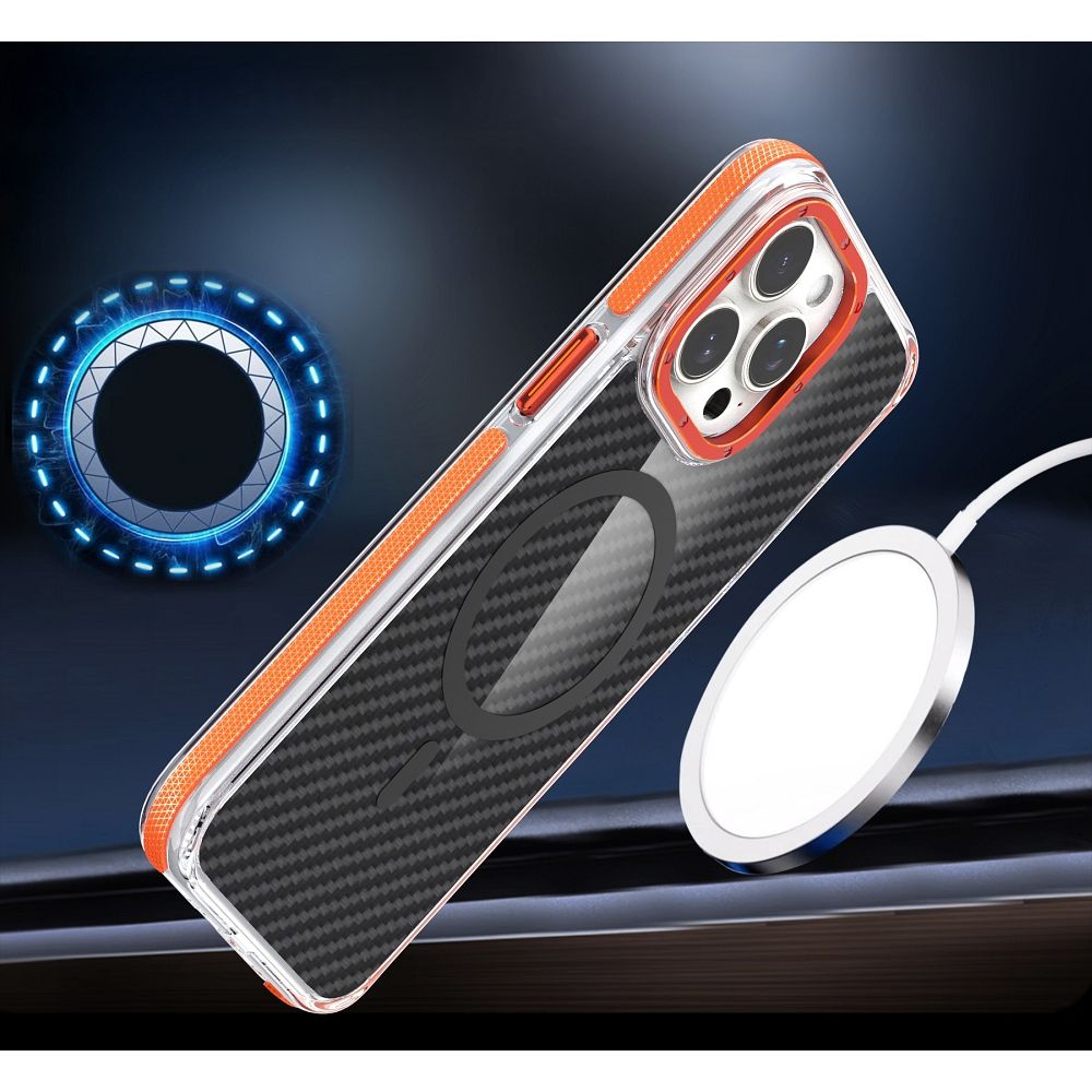 FIBER Case comapitble with MagSafe for XIAOMI Redmi A5 ( 171,80 x 77,80 x 8,40 ) orange