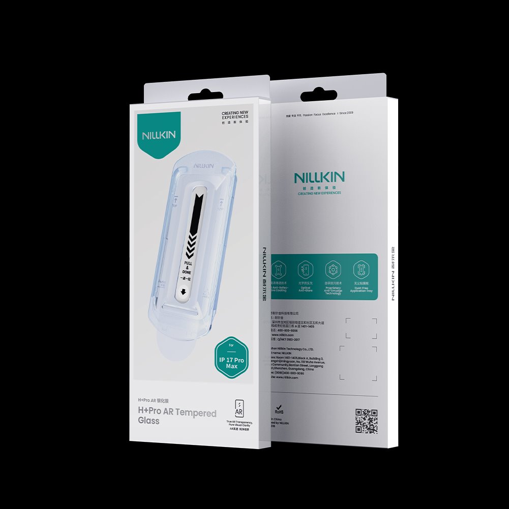 Nillkin Tvrzené Sklo 0.2mm H+ PRO 2.5D pro Apple iPhone 17 Pro Max (s aplikátorem)