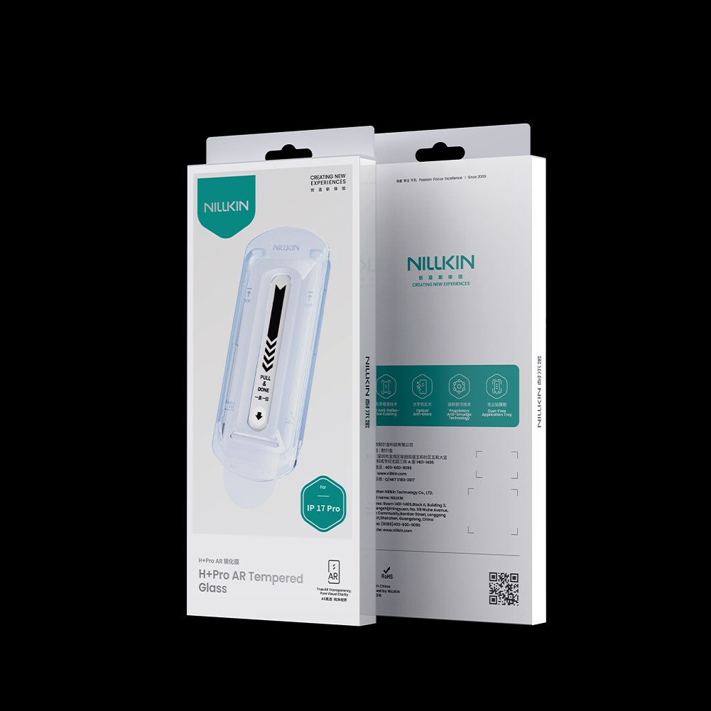 Nillkin Tvrzené Sklo 0.2mm H+ PRO 2.5D pro Apple iPhone 17 Pro (s aplikátorem)