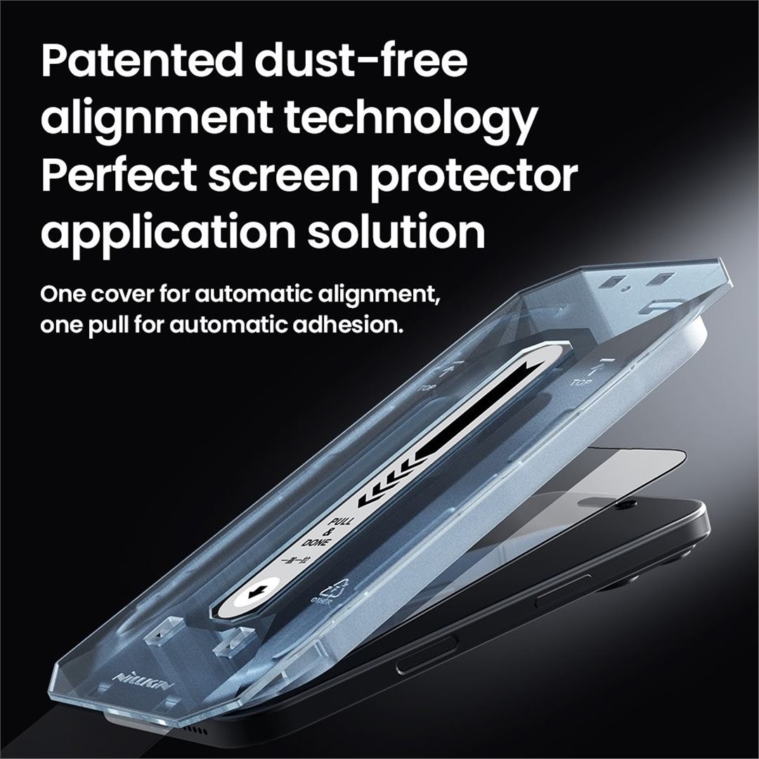 Tvrzené sklo Nillkin 2.5D CP+ PRO pro Apple iPhone Air, černá (s aplikátorem)