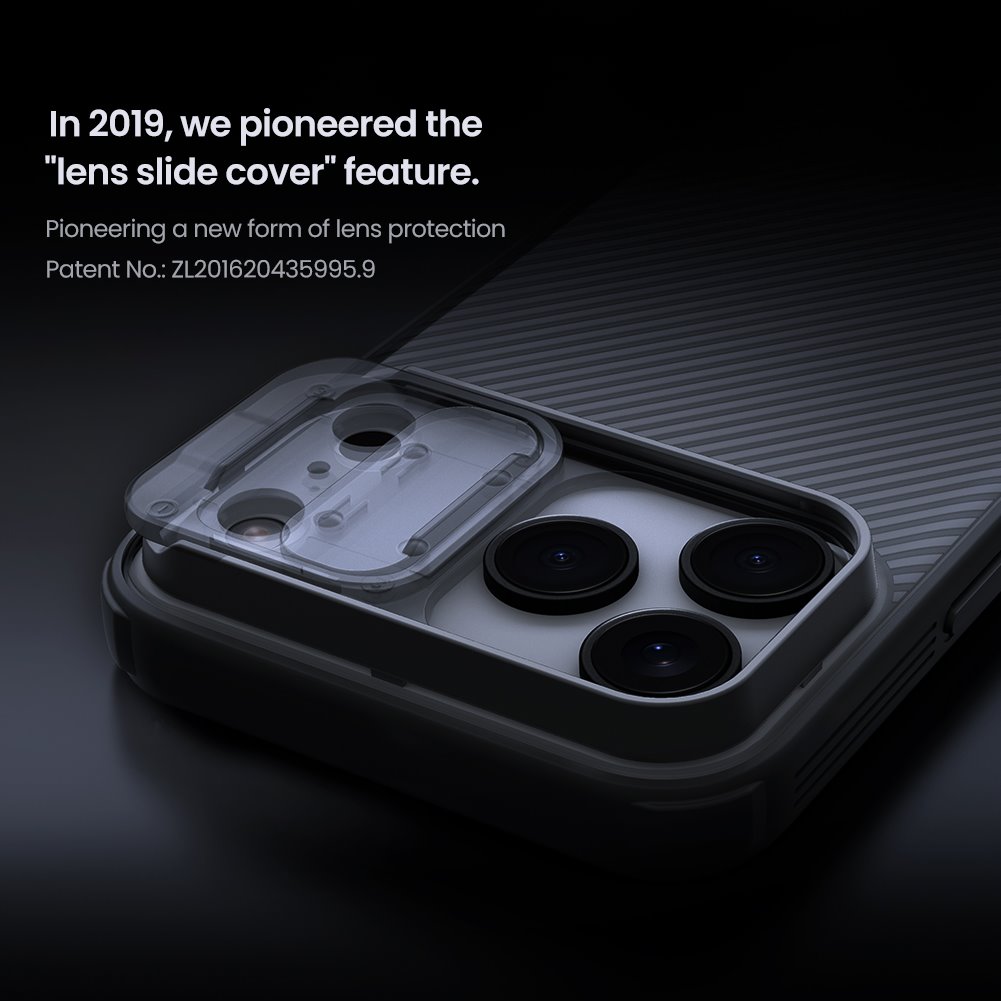 Nillkin CamShield PRO Zadní Kryt pro Apple iPhone 17 Pro Max Transparent Black