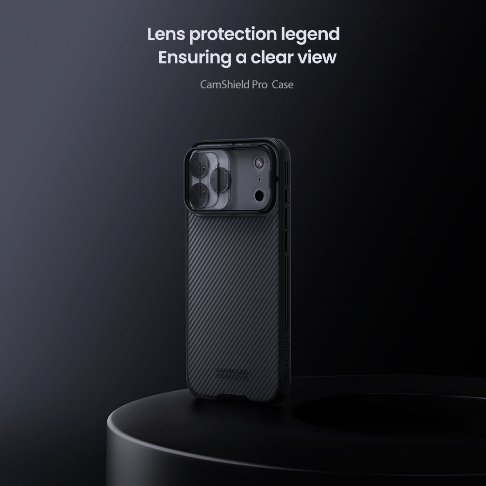 Nillkin CamShield PRO Zadní Kryt pro Apple iPhone 17 Pro Max Transparent Black