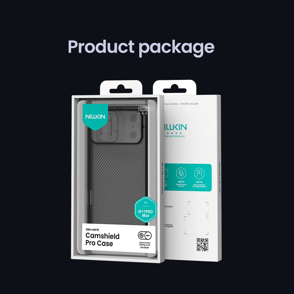 Nillkin CamShield PRO Zadní Kryt pro Apple iPhone 17 Pro Max Transparent Black