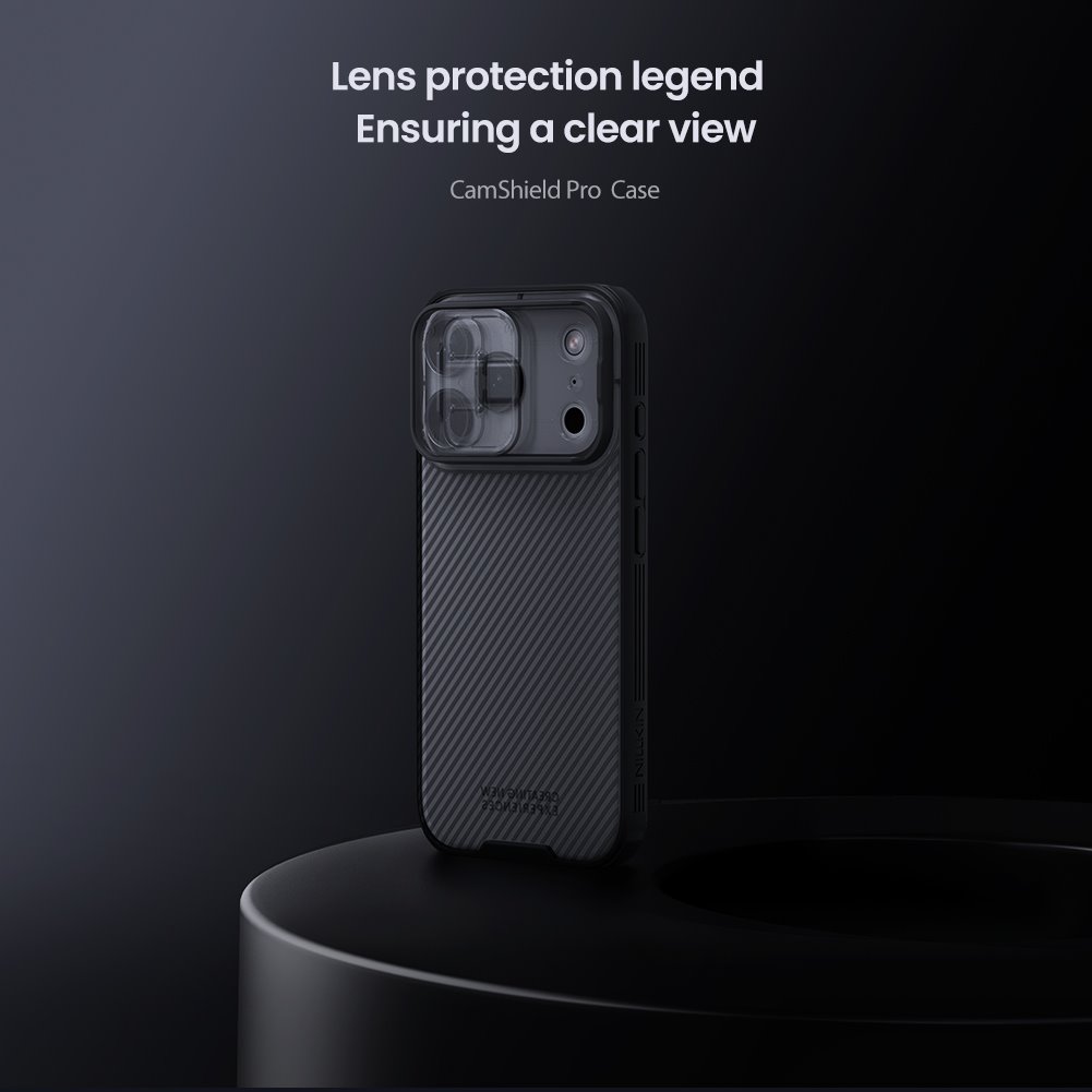 Nillkin CamShield PRO Zadní Kryt pro Apple iPhone 17 Pro Transparent Black