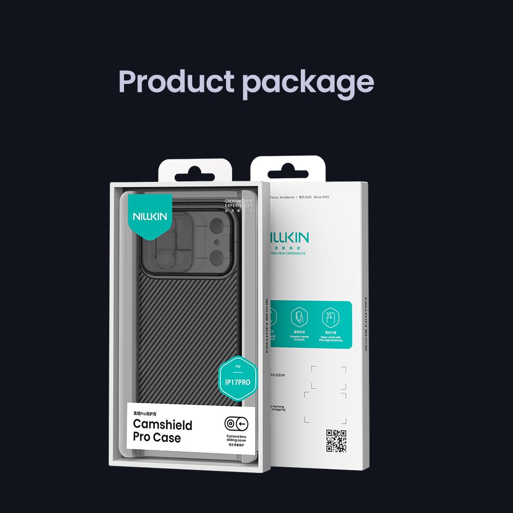 Nillkin CamShield PRO Zadní Kryt pro Apple iPhone 17 Pro Transparent Black