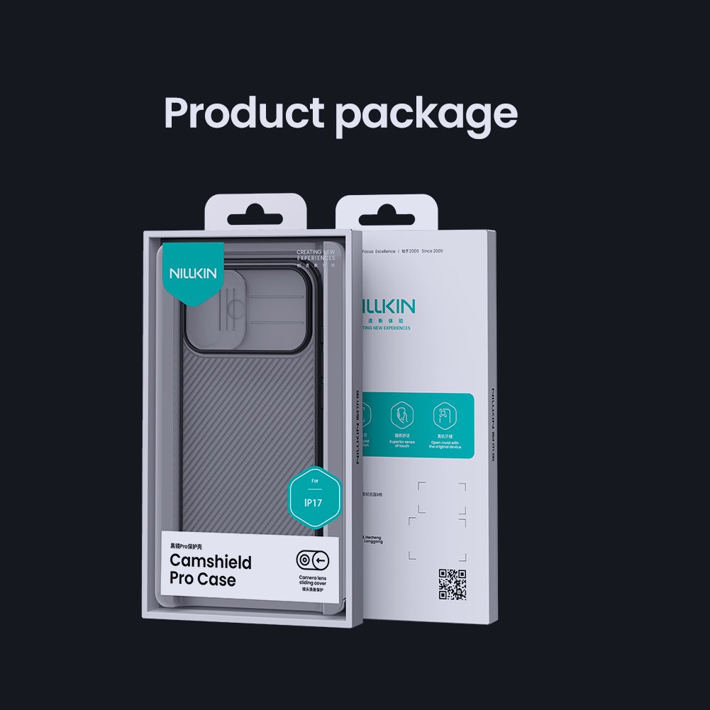 Nillkin CamShield PRO Zadní Kryt pro Apple iPhone 17 Transparent Black