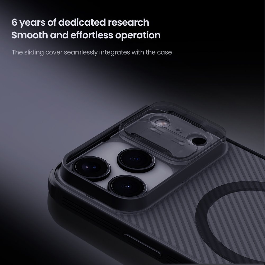 Nillkin CamShield PRO Magnetic Zadní Kryt pro Apple iPhone 17 Pro Max Transparent Black