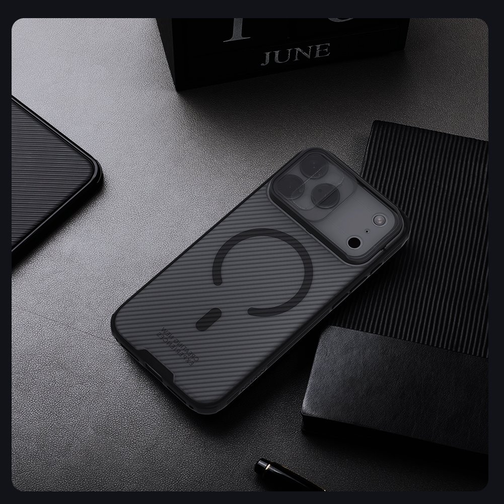 Nillkin CamShield PRO Magnetic Zadní Kryt pro Apple iPhone 17 Pro Max Transparent Black