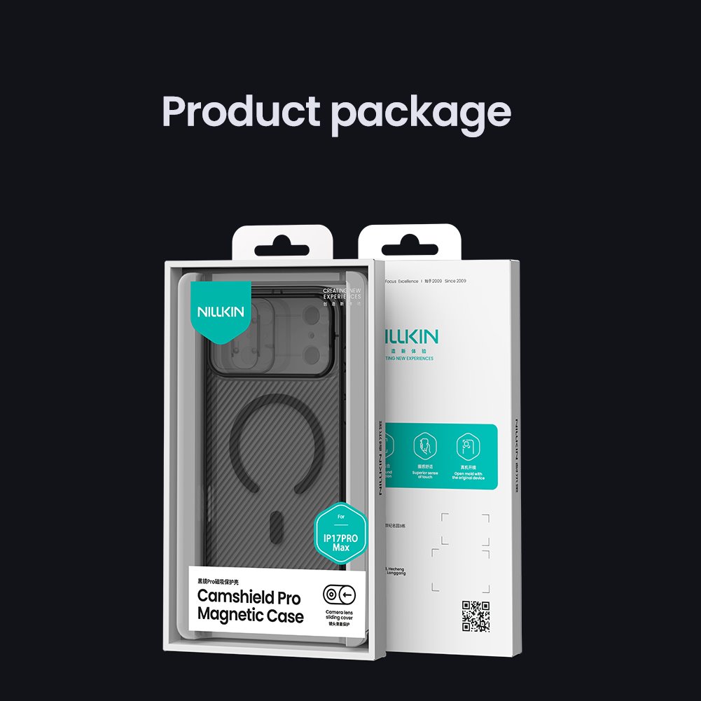 Nillkin CamShield PRO Magnetic Zadní Kryt pro Apple iPhone 17 Pro Max Transparent Black