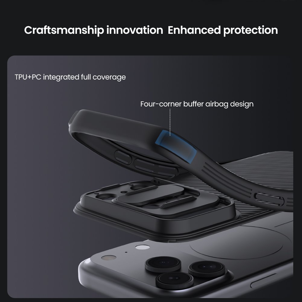 Nillkin CamShield PRO Magnetic Zadní Kryt pro Apple iPhone 17 Pro Black