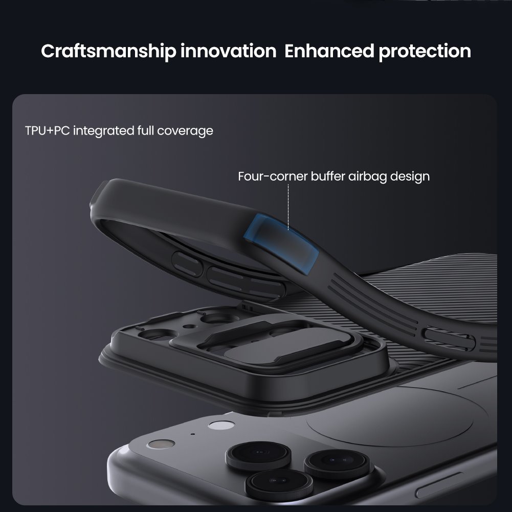 Nillkin CamShield PRO Magnetic Zadní Kryt pro Apple iPhone 17 Pro Max Black