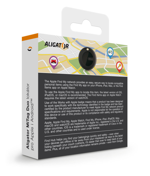 Aligator MiTag Duo - lokátor pro Apple a Android