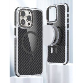 Zadný kryt FIBER Case comapitble with MagSafe pre Apple iPhone 17 Pro, čierna