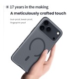 Nillkin Super Frosted PRO Magnetic Zadní Kryt pro Apple iPhone 17 Pro Max Transparent Black