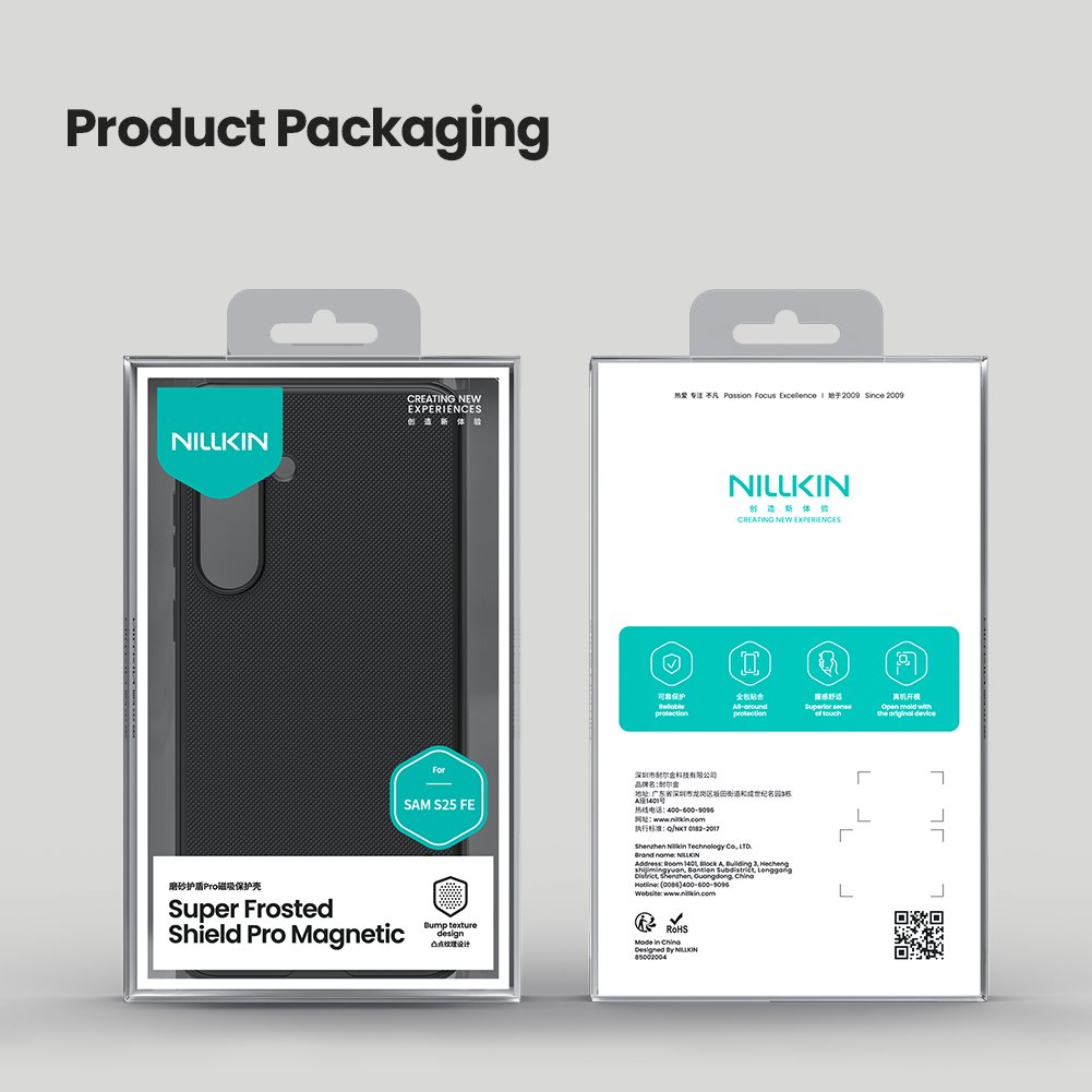 Nillkin Super Frosted PRO Magnetic Zadní Kryt pro Samsung Galaxy S25 FE Black