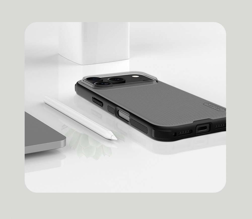 Nillkin Super Frosted PRO Zadní Kryt pro Apple iPhone 17 Pro Transparent Black
