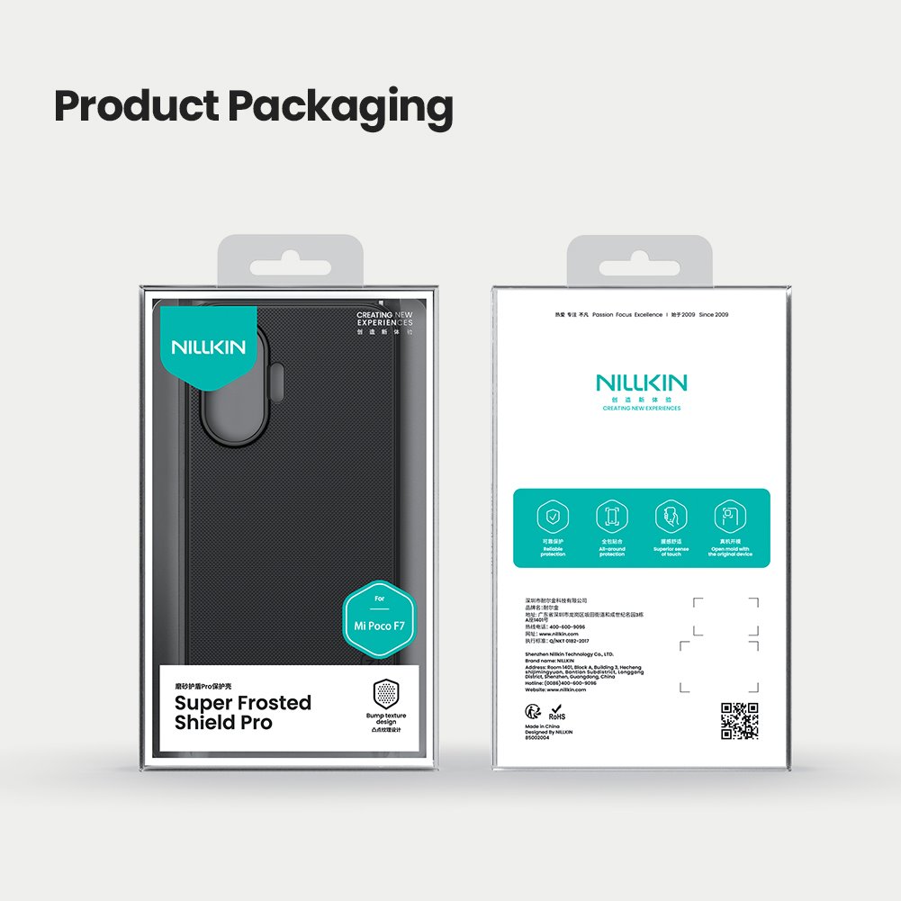 Nillkin Super Frosted PRO Zadní Kryt pro Poco F7 Black