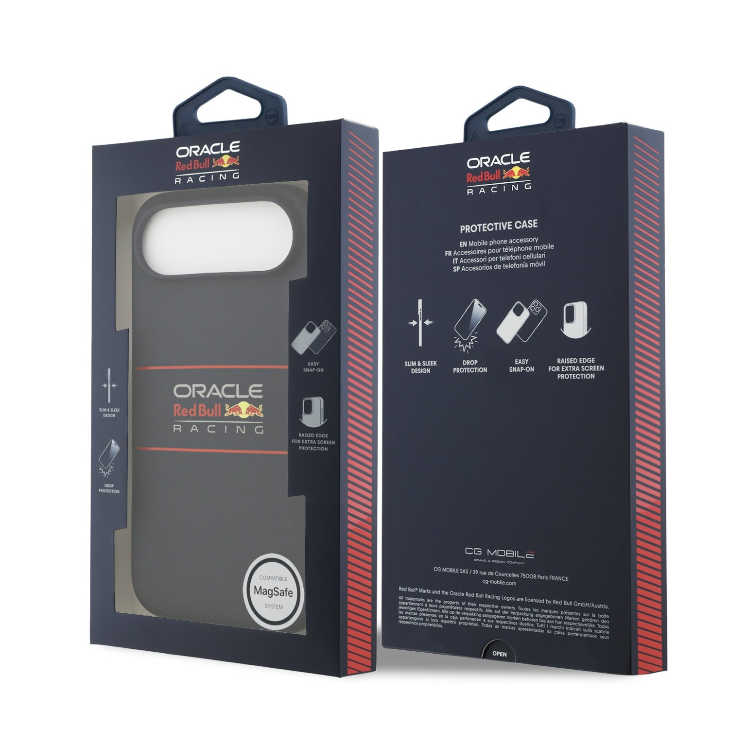 Red Bull Silicone Horizontal Logo MagSafe Zadní Kryt pro iPhone Air Navy