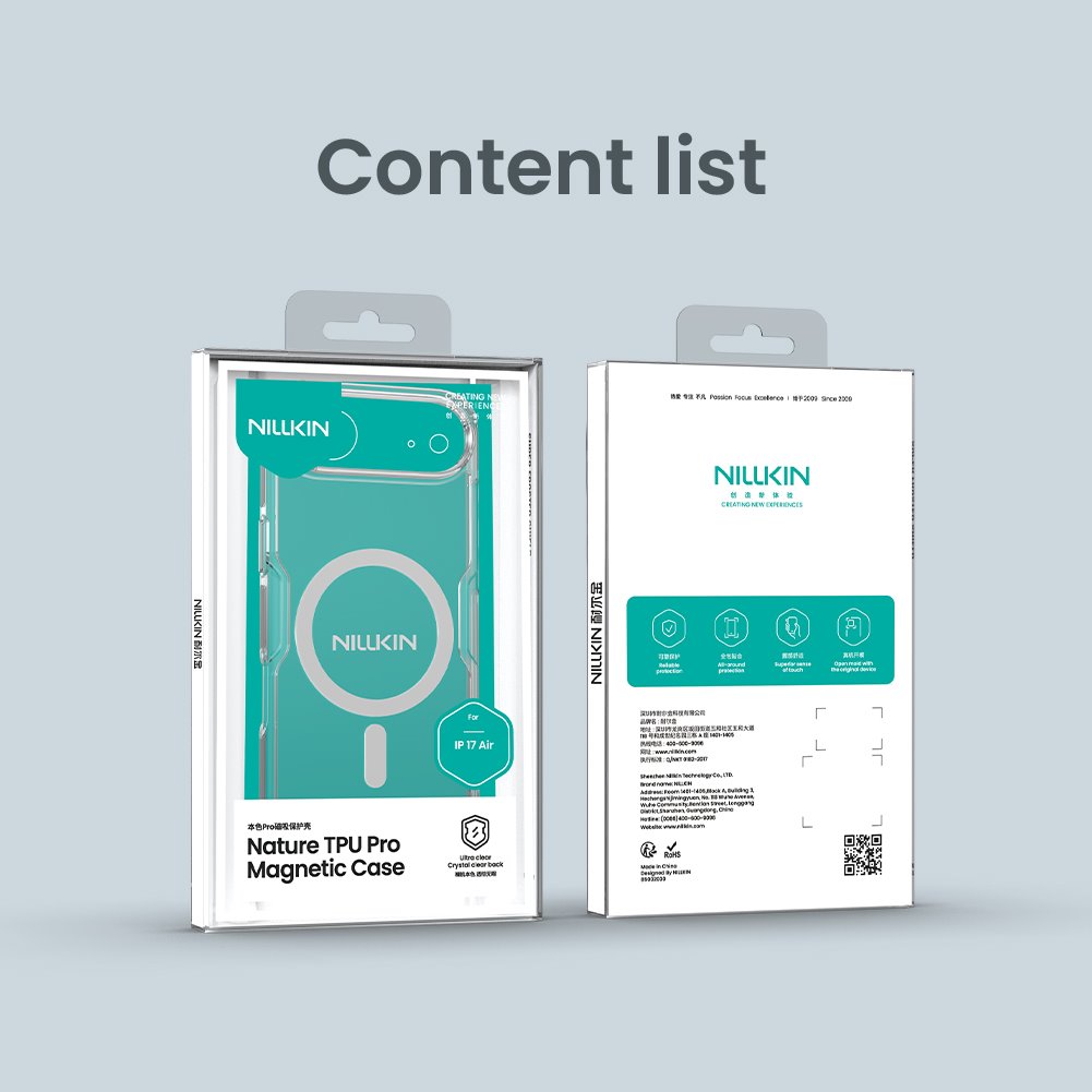 Nillkin Nature TPU PRO Magnetic Kryt pro Apple iPhone Air Transparent Black