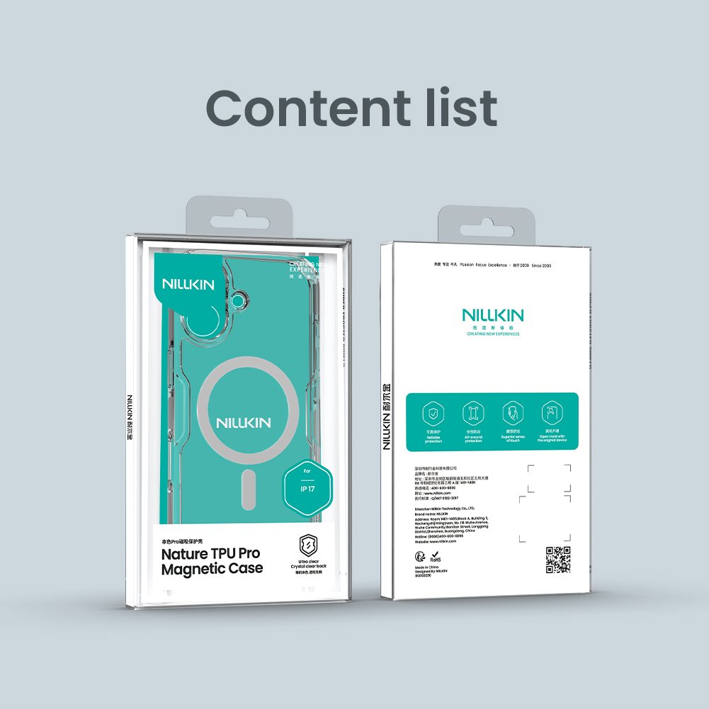 Nillkin Nature TPU PRO Magnetic Kryt pro Apple iPhone 17 Transparent Black